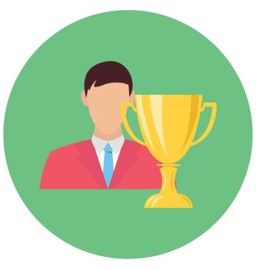 Kazanan renk izole vektör simgesi olduğunu kolayca yayına hazırlamak olabilir veya değişikliğin.