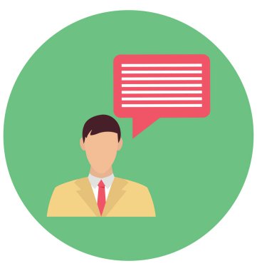 Konuşan renk izole vektör simgesi olduğunu kolayca yayına hazırlamak olabilir veya değişikliğin.