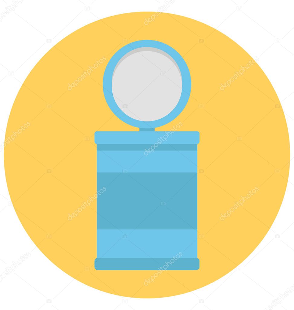 Throwing Trash Color Isolated Vector Icon That can be easily edit or modified.