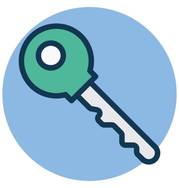 Kapı anahtar kolayca değiştirebilirsiniz izole vektör simge veya düzenleme