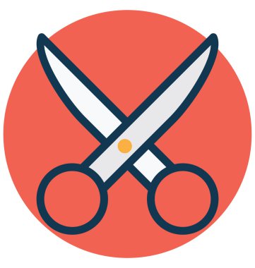 Kolayca değiştirebilirsiniz kesme izole vektör simge veya Düzenle