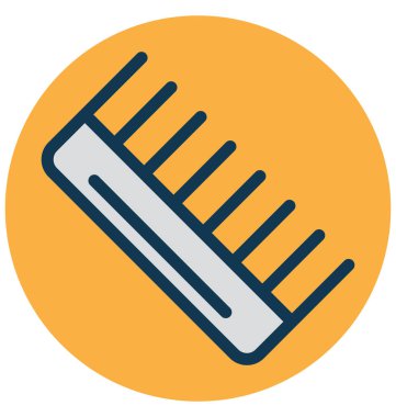 Kuaför, tarak kolayca değiştirebilirsiniz izole vektör simge veya düzenleme