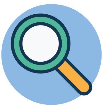 Büyüteci, büyüteç cam kolayca değiştirebilirsiniz izole vektör simge veya düzenleme