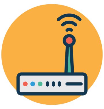 WiFi, wifi modem kolayca değiştirebilirsiniz izole vektör simge veya düzenleme