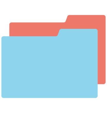 Kolayca klasörler vektör simge Düzenle veya değişikliğin 