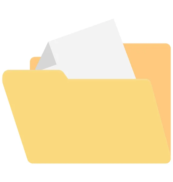 Folder Data Folder Isolated Vector Icon Can Easily Edit Modified — Stock Vector