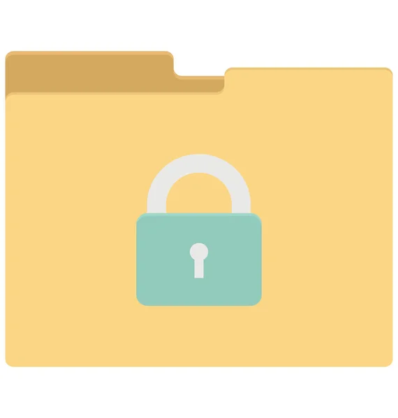 Locked Isolated Vector Icon Can Easily Edit Modified — Stock Vector