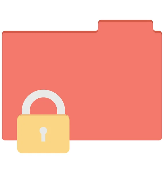 Locked Isolated Vector Icon Can Easily Edit Modified — Stock Vector