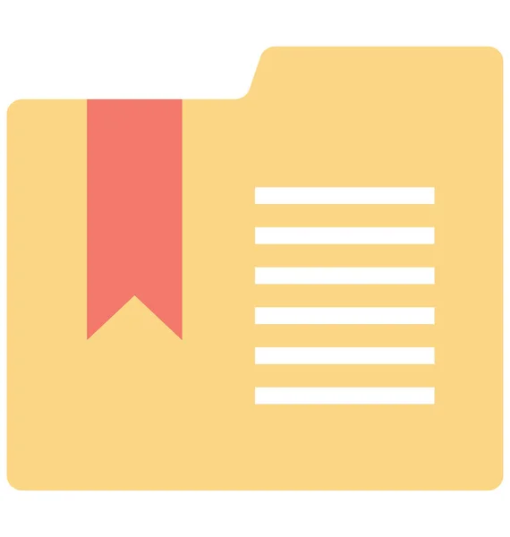 Ícone Vetor Isolado Bookmark Que Pode Ser Facilmente Editado Modificado —  Vetores de Stock