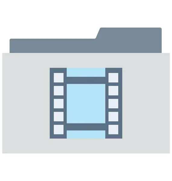 Icono Vector Aislado Vídeo Que Puede Editar Modificar Fácilmente — Vector de stock