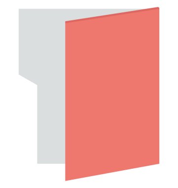 klasör, veri klasörü kolaylıkla izole vektör simge Düzenle veya değişikliğin