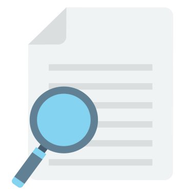 Kolayca arama dosya vektör simge Düzenle veya değişikliğin 