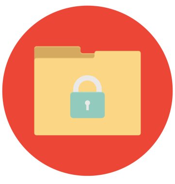 Olmak kolayca düzenleyebilir veya değiştirilen kilitli izole vektör simgesi