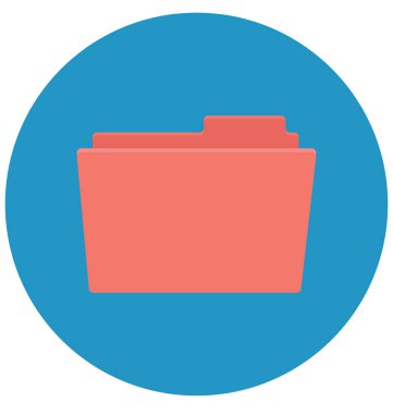 Olmak kolayca düzenleyebilir veya değiştirilen veri klasörü izole vektör simgesi 