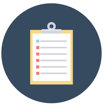 Kolayca düzenleme veya modifie olabilir denetim listesi vektör simgesi