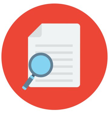 Kolayca arama dosya vektör simge Düzenle veya değişikliğin 