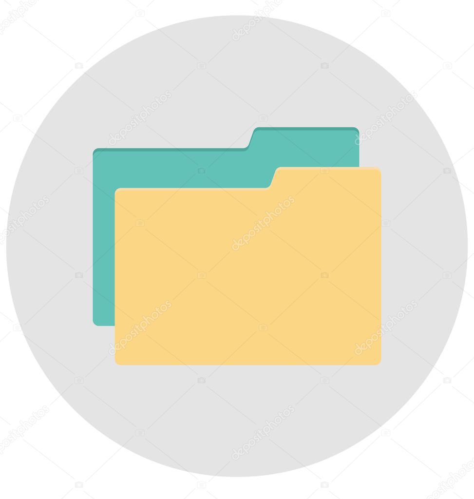 folder, data folder Isolated Vector icon that can be easily edit or modified