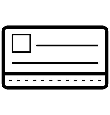 Olmak kolayca düzenleyebilir veya değiştirilmiş kredi kartı izole vektör simgesi.
