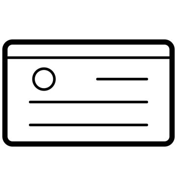 Olmak kolayca düzenleyebilir veya değiştirilmiş kredi kartı izole vektör simgesi.