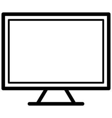 Olmak kolayca düzenleyebilir veya değiştirilen Lcd izole vektör simgesi.