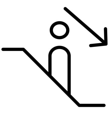 Olmak kolayca düzenleyebilir veya değiştirilen aşağı izole vektör simgesi.