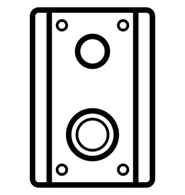 Olmak kolayca düzenleyebilir veya değiştirilen hoparlör izole vektör simgesi.