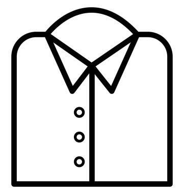 Olmak kolayca düzenleyebilir veya değiştirilen gömlek izole vektör simgesi.