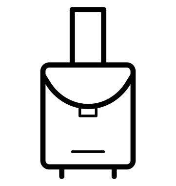 Olmak kolayca düzenleyebilir veya değiştirilen Bagaj çanta izole vektör simgesi.