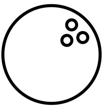 Olmak kolayca düzenleyebilir veya değiştirilen sokak topu izole vektör simgesi.