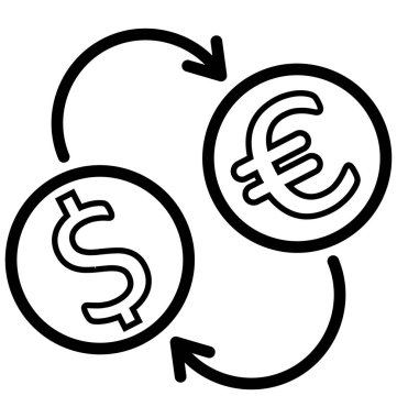 Döviz Alım Satım izole vektör simge olmak kolayca düzenleyebilir veya değiştirilen.