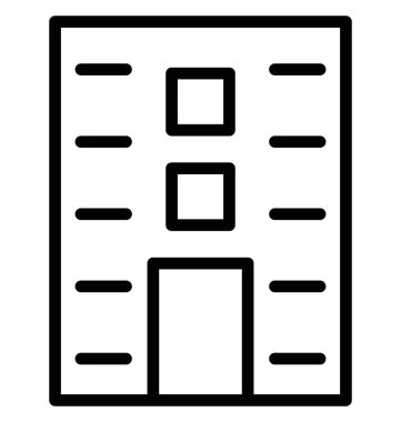 Olmak kolayca düzenleyebilir veya değiştirilen lüks otel izole vektör simgesi.