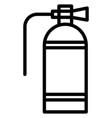 Olmak kolayca düzenleyebilir veya değiştirilen yangın söndürücü izole vektör simgesi.