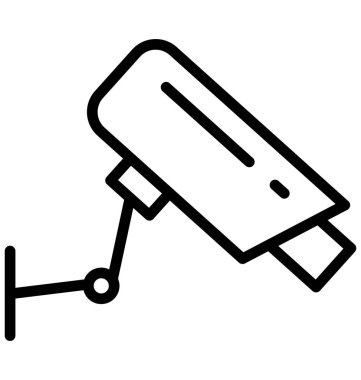 Olmak kolayca düzenleyebilir veya değiştirilen Cctv kamera izole vektör simgesi.