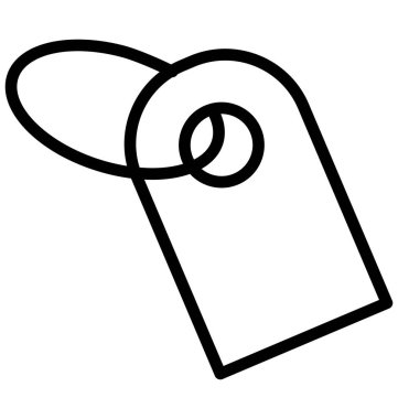 Olmak kolayca düzenleyebilir veya değiştirilen etiketi izole vektör simgesi.