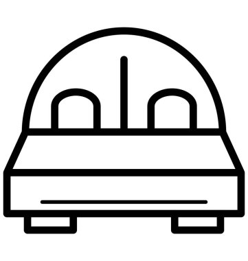 Olmak kolayca düzenleyebilir veya değiştirilen yatak izole vektör simgesi.