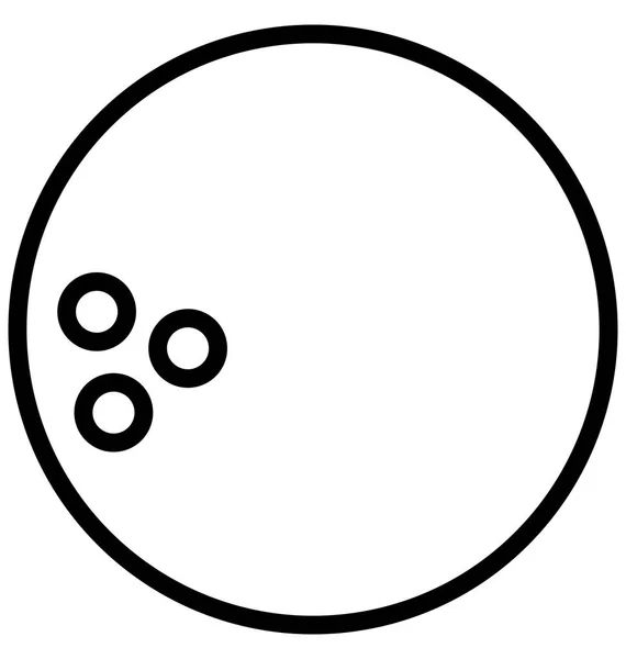 Icône Vecteur Isolé Boule Allée Qui Peut Être Facilement Éditée — Image vectorielle