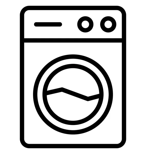 Washing Machine Isolated Vector Icon Can Easily Edit Modified — Stock Vector