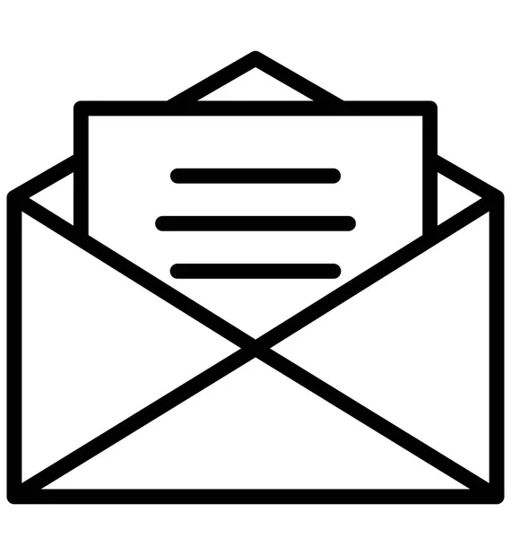 Mailpictogram Geïsoleerde Vector Die Gemakkelijk Kan Worden Bewerkt Gewijzigd — Stockvector