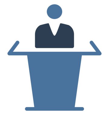 Olmak kolayca düzenleyebilir veya değiştirilen resepsiyonist izole vektör simgesi.