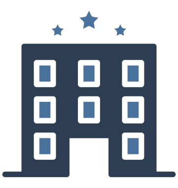 Olmak kolayca düzenleyebilir veya değiştirilen lüks otel izole vektör simgesi.