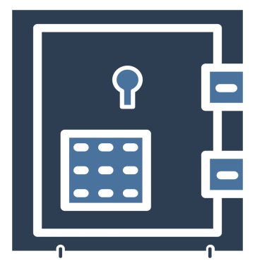 Olmak kolayca düzenleyebilir veya değiştirilen banka tonoz izole vektör simgesi.