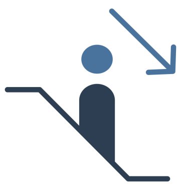 Olmak kolayca düzenleyebilir veya değiştirilen aşağı izole vektör simgesi.