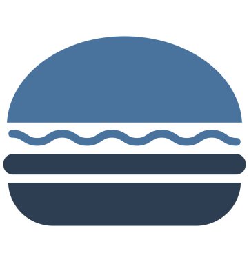 Olmak kolayca düzenleyebilir veya değiştirilen Burger izole vektör simgesi.