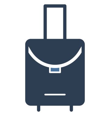 Olmak kolayca düzenleyebilir veya değiştirilen Bagaj çanta izole vektör simgesi.