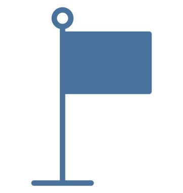 İzole kolayca simge Düzenle veya değişikliğin vektör bayrak.