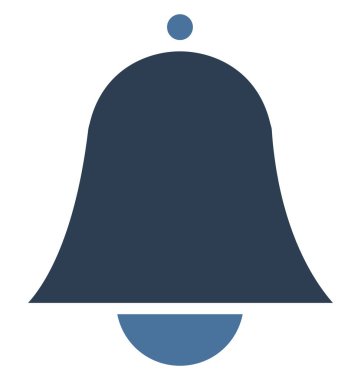 Olmak kolayca düzenleyebilir veya değişikliğin zili izole vektör simgesi.