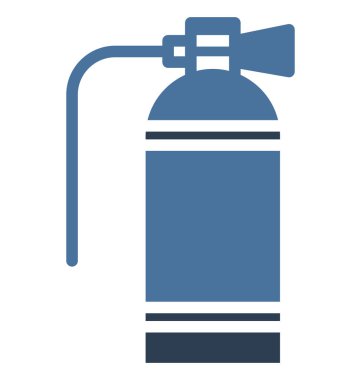 Olmak kolayca düzenleyebilir veya değiştirilen yangın söndürücü izole vektör simgesi.