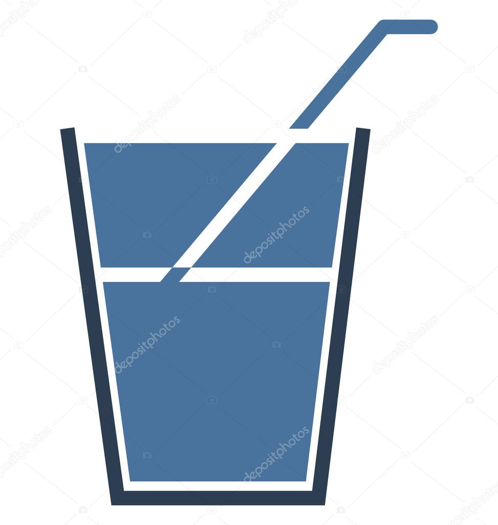 Drink Isolated Vector icon that can be easily edit or modified.