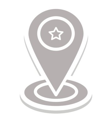 PIN izole kolayca simge Düzenle veya değişikliğin vektör harita.