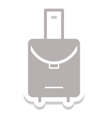 Olmak kolayca düzenleyebilir veya değiştirilen Bagaj çanta izole vektör simgesi.